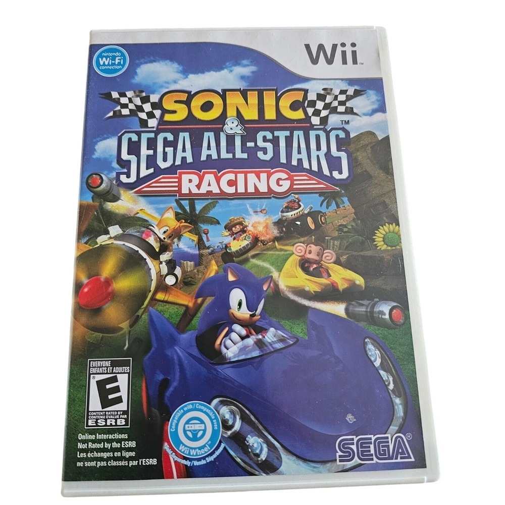 Sonic & Sega All-Stars Racing Nintendo Wii Video Game CIB with Manual rvl P R3RE